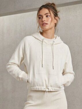Fila White Hoodie with Embroidered Logo